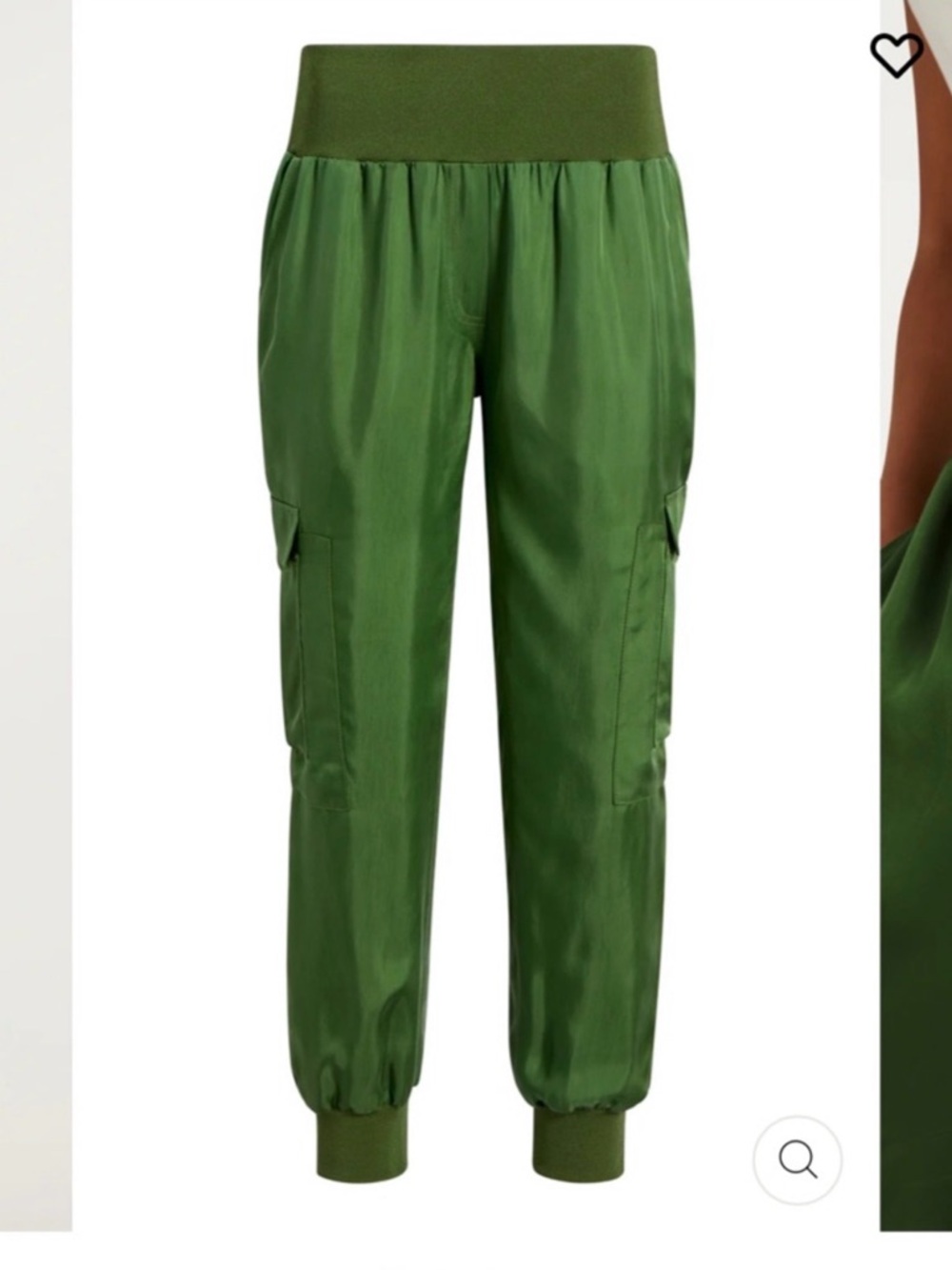 Cinq a Sept Olive Green Giles Cargo Jogger Pants